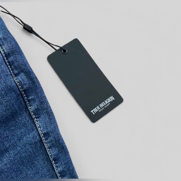 True Religion-Charlie High rise flare jeans, blue- size 27-NWT-retails $159 - Picture 8 of 11